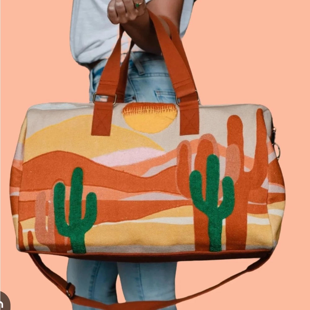 Desert Sunset Canvas Tote Bag